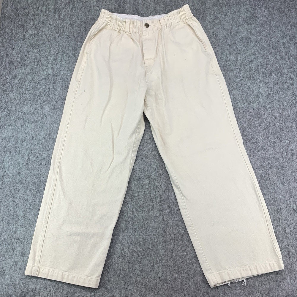 Butter Goods Women's Pants Tan Elastic High Waist Baggy Loose Wide Leg - Size M